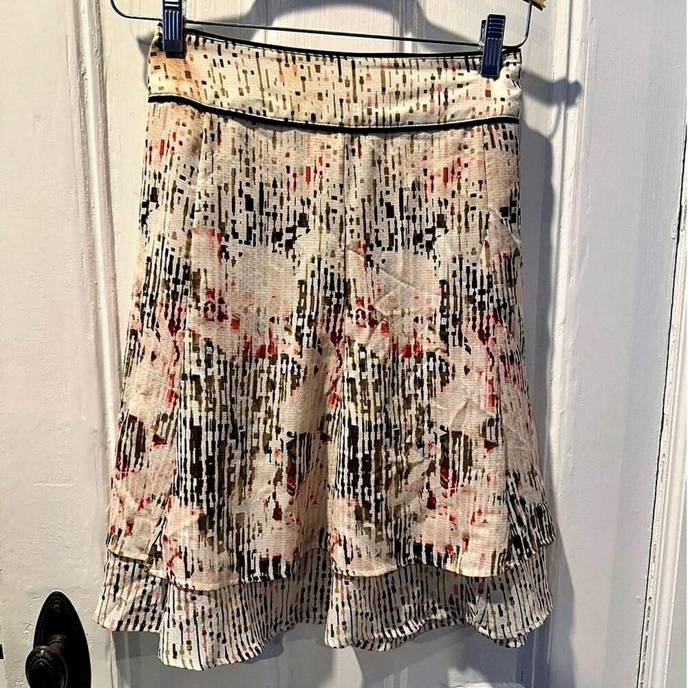 White House Black Market Multicolor Printed Skirt Women’s Size 12
